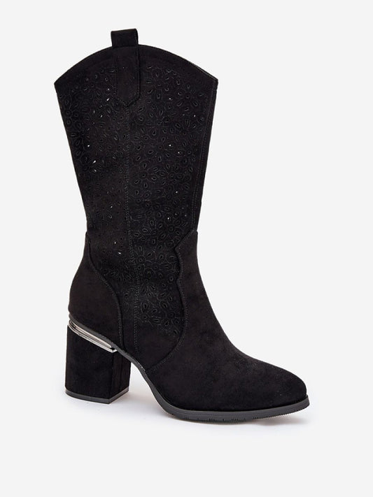 Cizme perforate Step in style, Model 218496, Negru