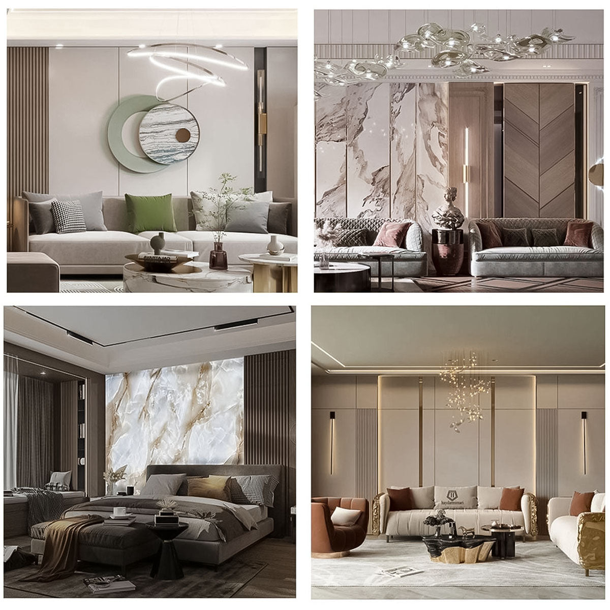 Mostrar panouri cristal carbon, Naimeed M9, 10 Modele