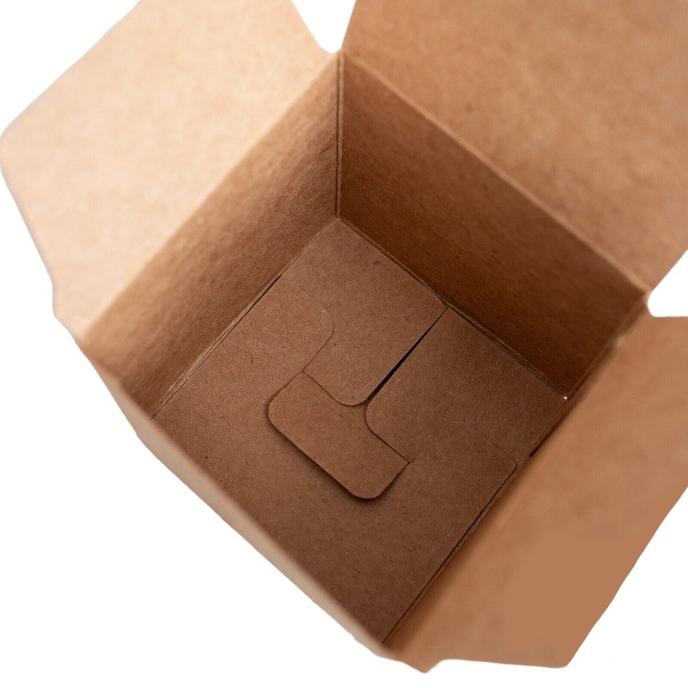 Cutie pătrată din carton kraft (set 50 buc)