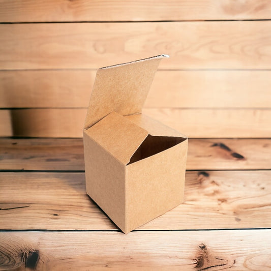 Cutie pătrată din carton kraft (set 50 buc)