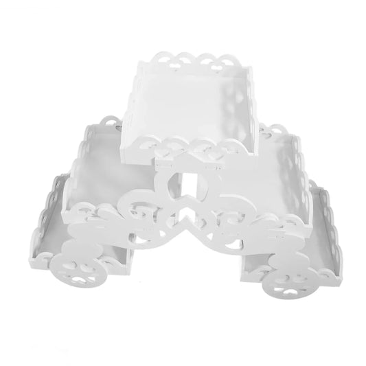 Suport cu 5 rafturi pentru ghivece, Naimeed D12, culoare Alb, 60 x 93 x 40,5 cm - 221.ro