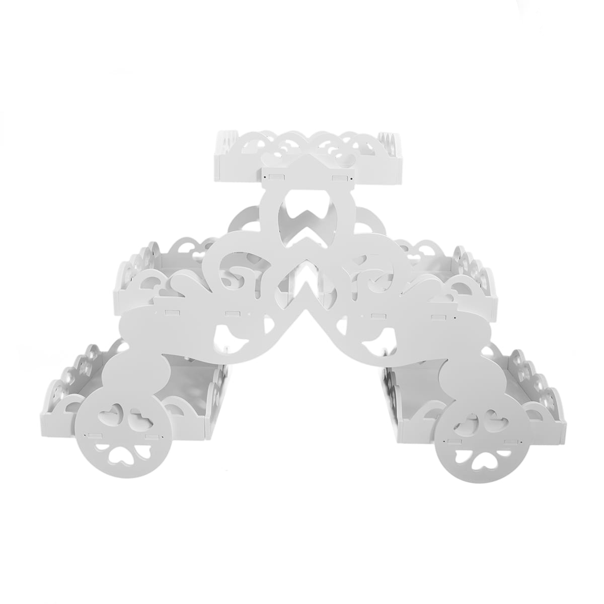 Suport cu 5 rafturi pentru ghivece, Naimeed D12, culoare Alb, 60 x 93 x 40,5 cm