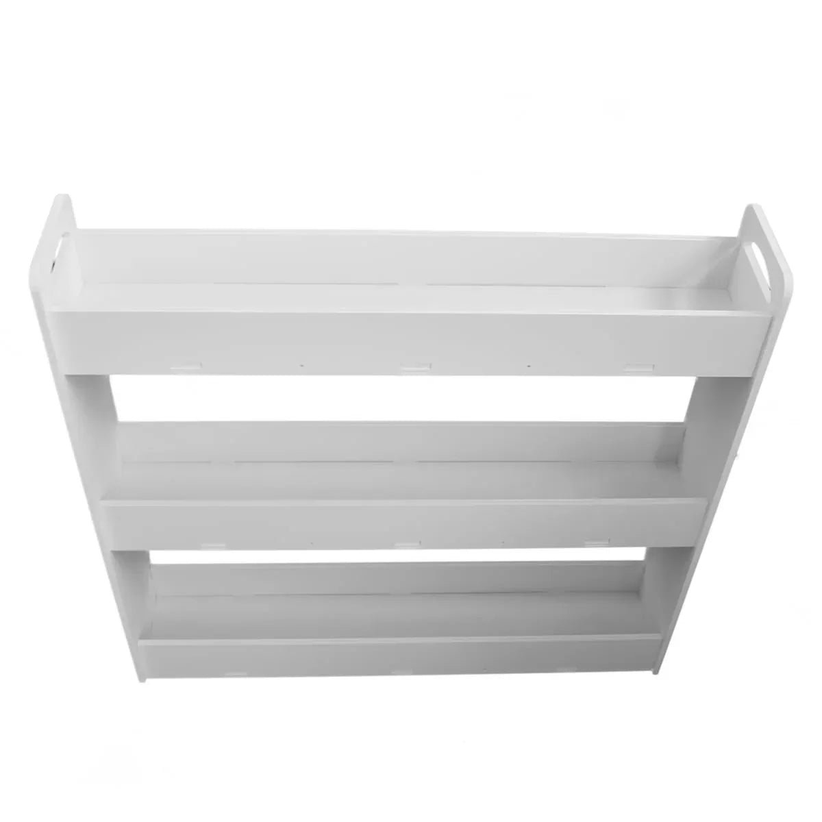 Etajera cu 3 rafturi si roti, Naimeed D42, culoare Alb, 70 x 70 x 14,6 cm - 221.ro
