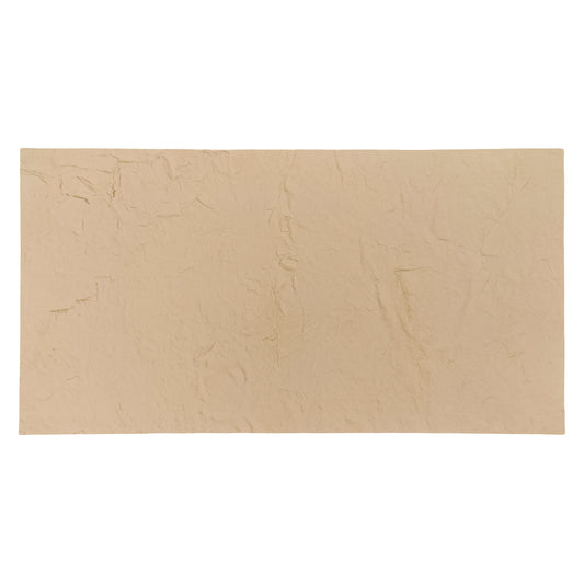 Set 10 panouri decorative din praf de piatra, Naimeed D7317, flexibile, ignifuge, strat protector ceramic, rezistente la razele UV, 120x60x0.2 cm, crem