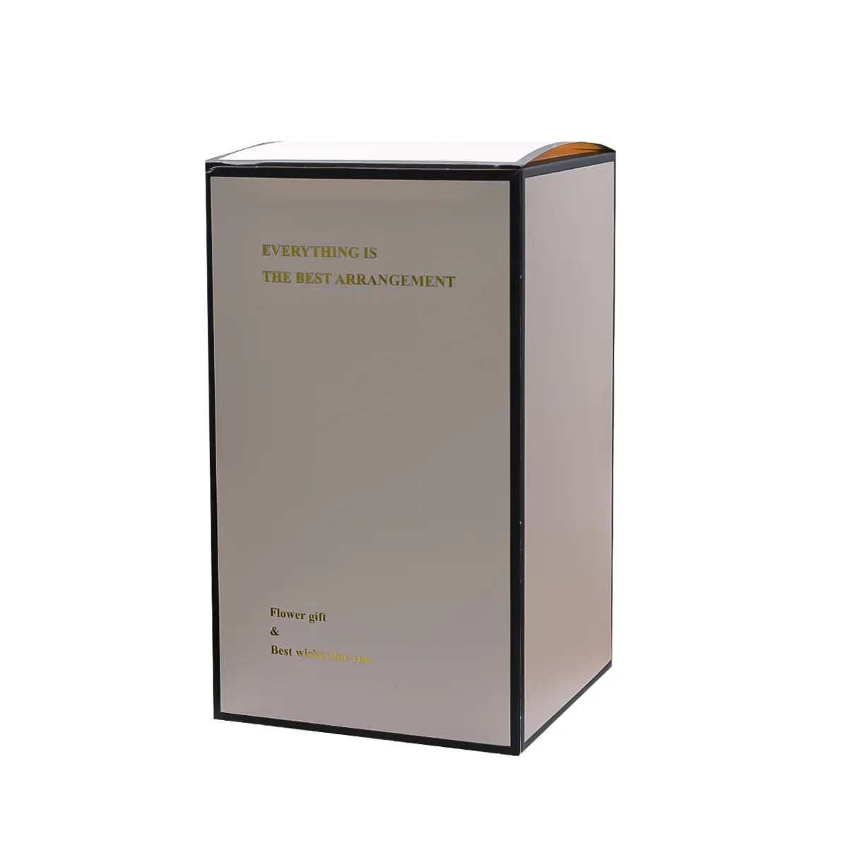 Aranjament floral in cupola de sticla, lumina Led, D4023, Portocaliu - 221.ro