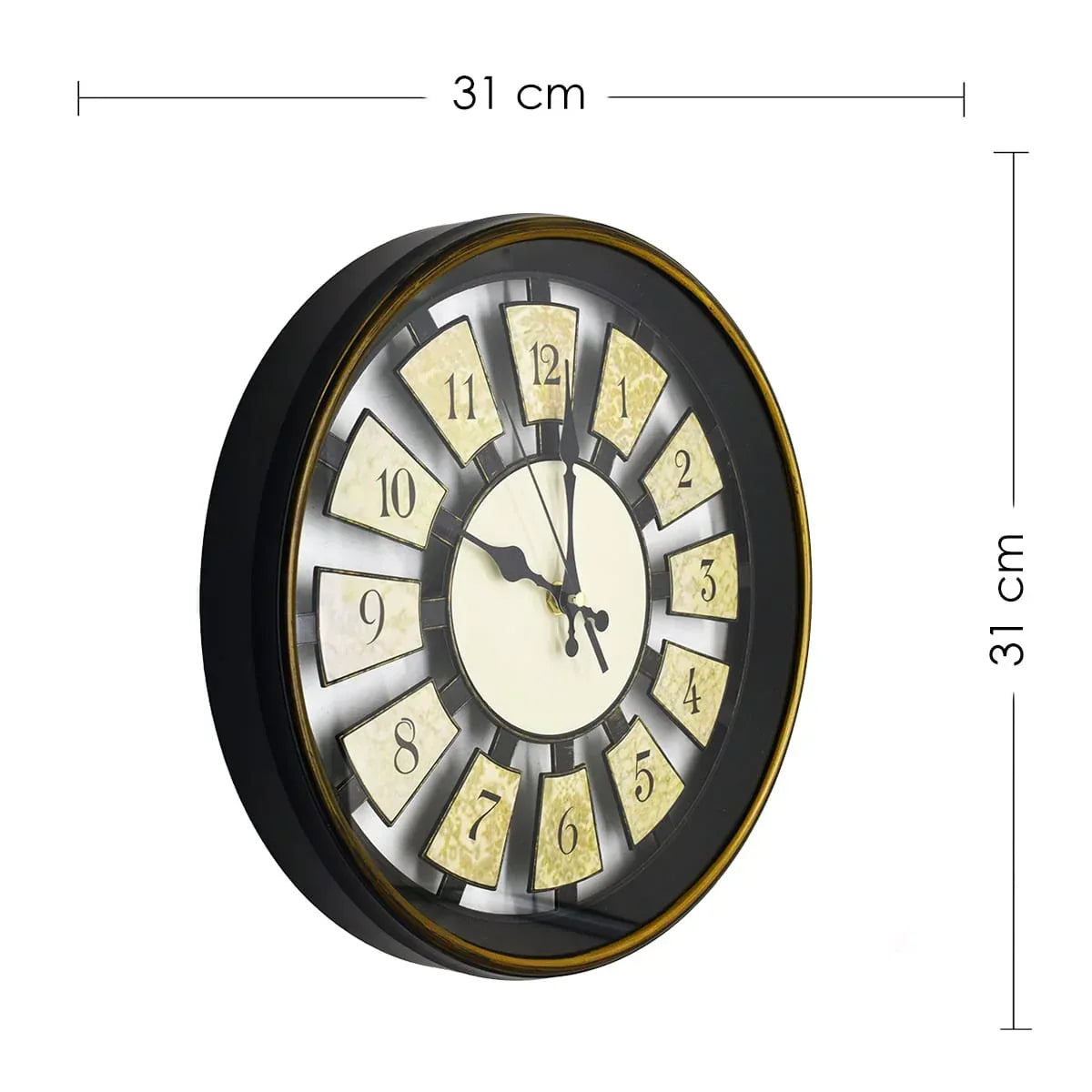 Ceas de perete, 31 cm, D994 Crem - 221.ro