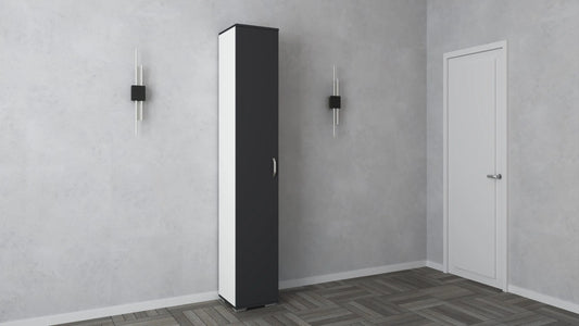 Dulap haaus Como, 1 Usa, Antracit/Alb, L 33 x l 35 x H 200 cm