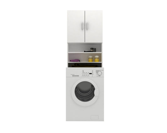 Dulap Masina de Spalat haaus Fyn, Alb, 65 x 27 x 190 cm