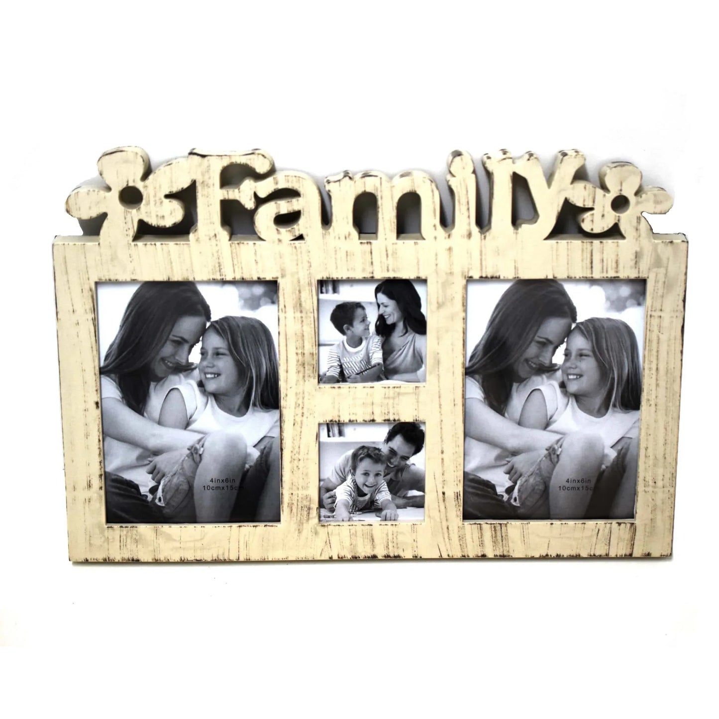 Rama foto colaj 4 poze, Family, Dzy 96 Vintage, Crem - 221.ro