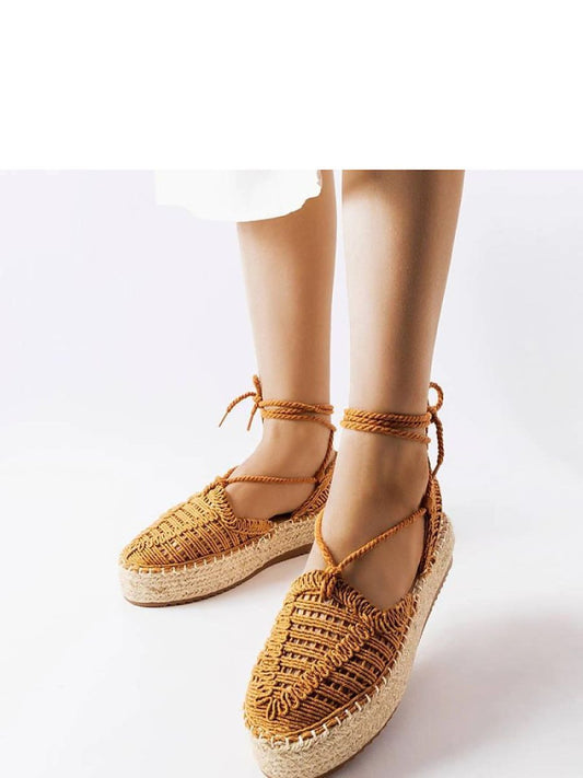 Espadrile Solea, Model 207802, Maro - material pânză Înălţimea tocului 3 cm