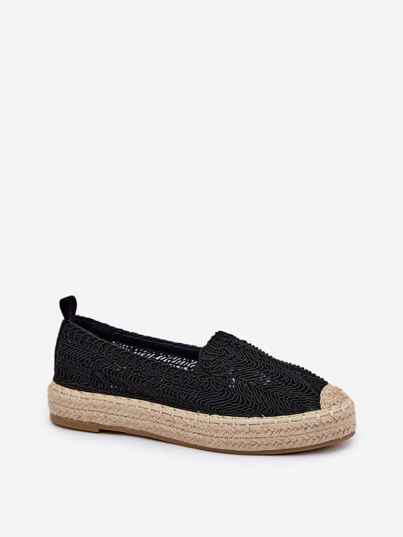 Espadrile Step in style, Model 211855, Negru - material pânză Footbed pânză Înălţimea carâmbului 5.5 cm Înălţimea platformei 3 cm