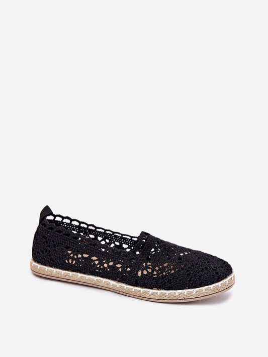 Espadrile Step in style, Model 214312, Negru - material pânză Footbed imitație de piele Înălţimea carâmbului 6 cm Înălțimea tălpii 1.5 cm