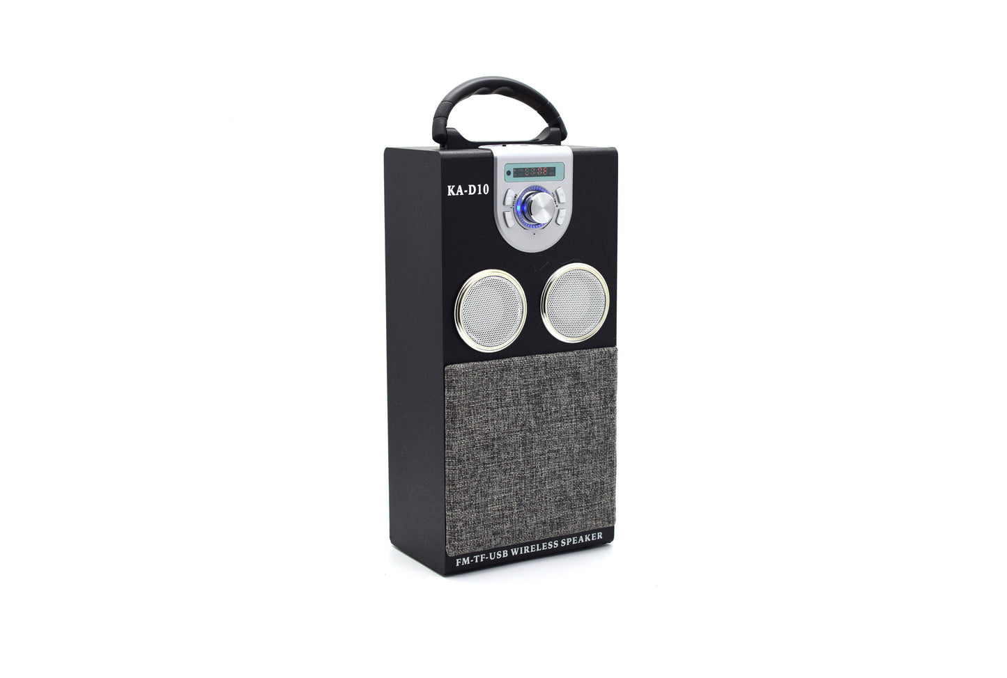 Boxa portabila cu radio si bluetooth KA-D10, Negru/Argintiu, 8W, D1316