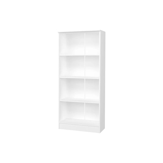 Biblioteca Flint, 3 Polite, Alba, 70 x 32 x 159 cm