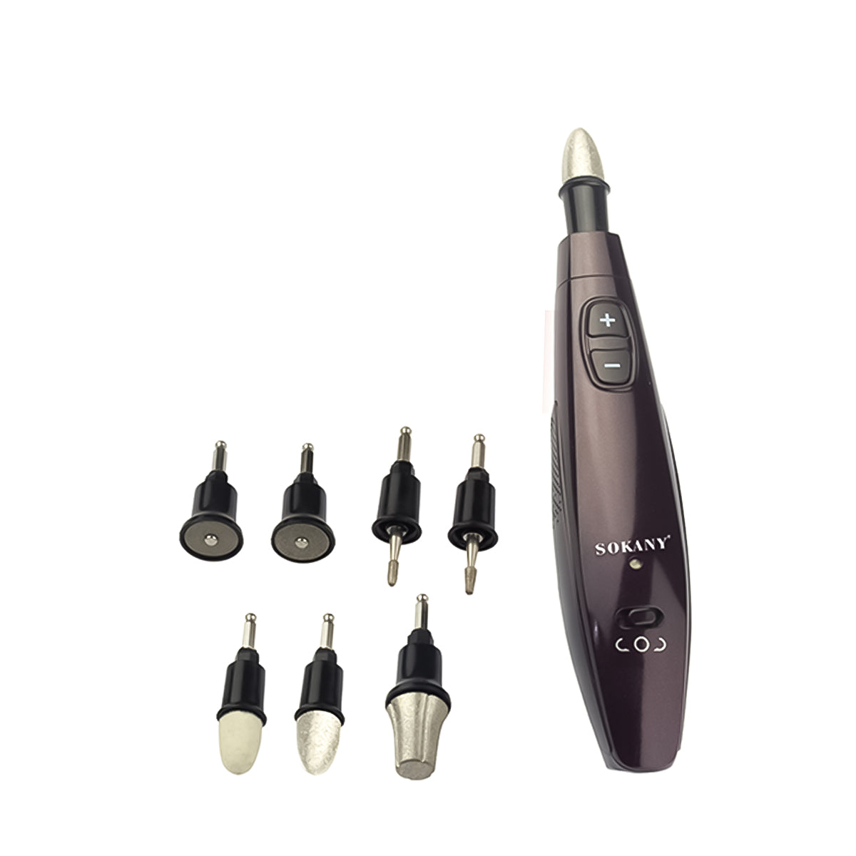 Freza unghii Semiprofesionala Sokany HC-383, 7 capete, Negru