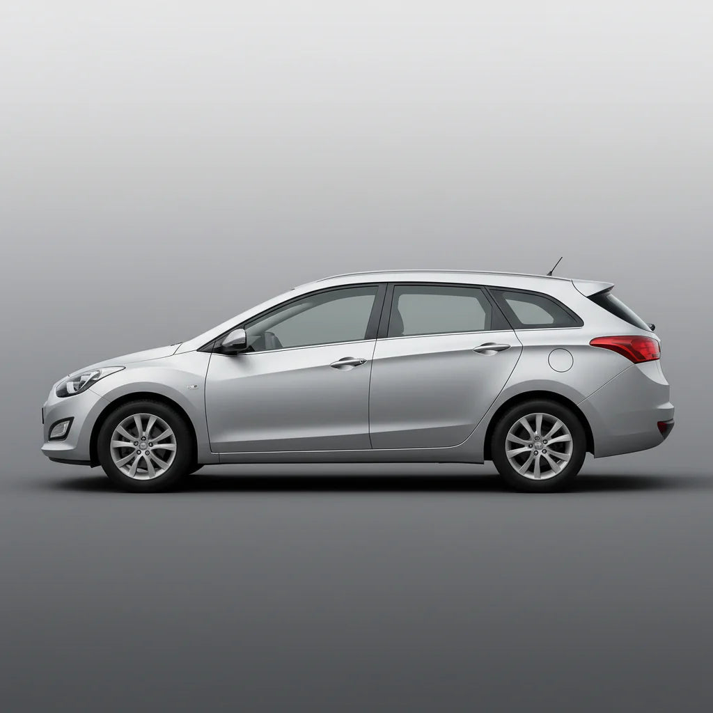 Covorase Auto Hyundai i30 II Tourer (2012-2017) - Cauciuc Tip Tavita -Red