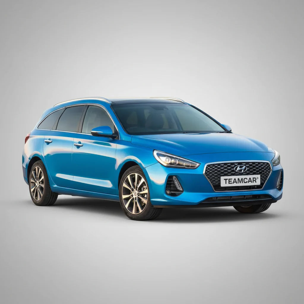 Covorase Hyundai i30 III Tourer 2017-2020 - Cauciuc Tip Tavita -Blue