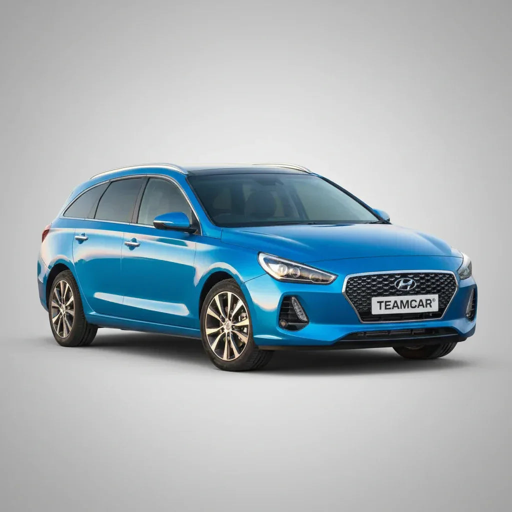 Covorase Hyundai i30 III Tourer 2017-2020 - Cauciuc Tip Tavita -Blue