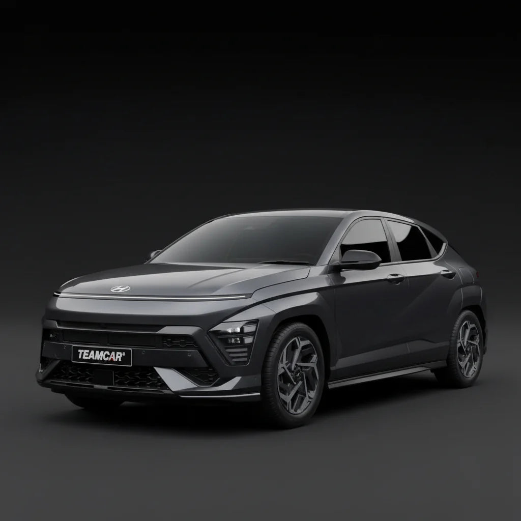 Covorase Auto Hyundai Kona 2023+ | Premium Cauciuc Tavita 3D Red
