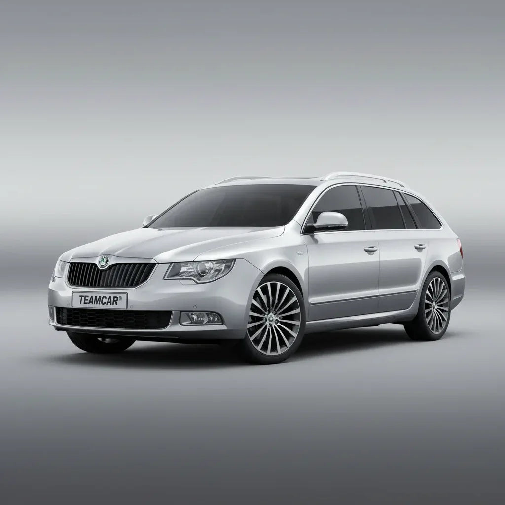 Covorășe cauciuc Skoda Superb II Combi 2008-2015 | Blue Edition – TeamCar®