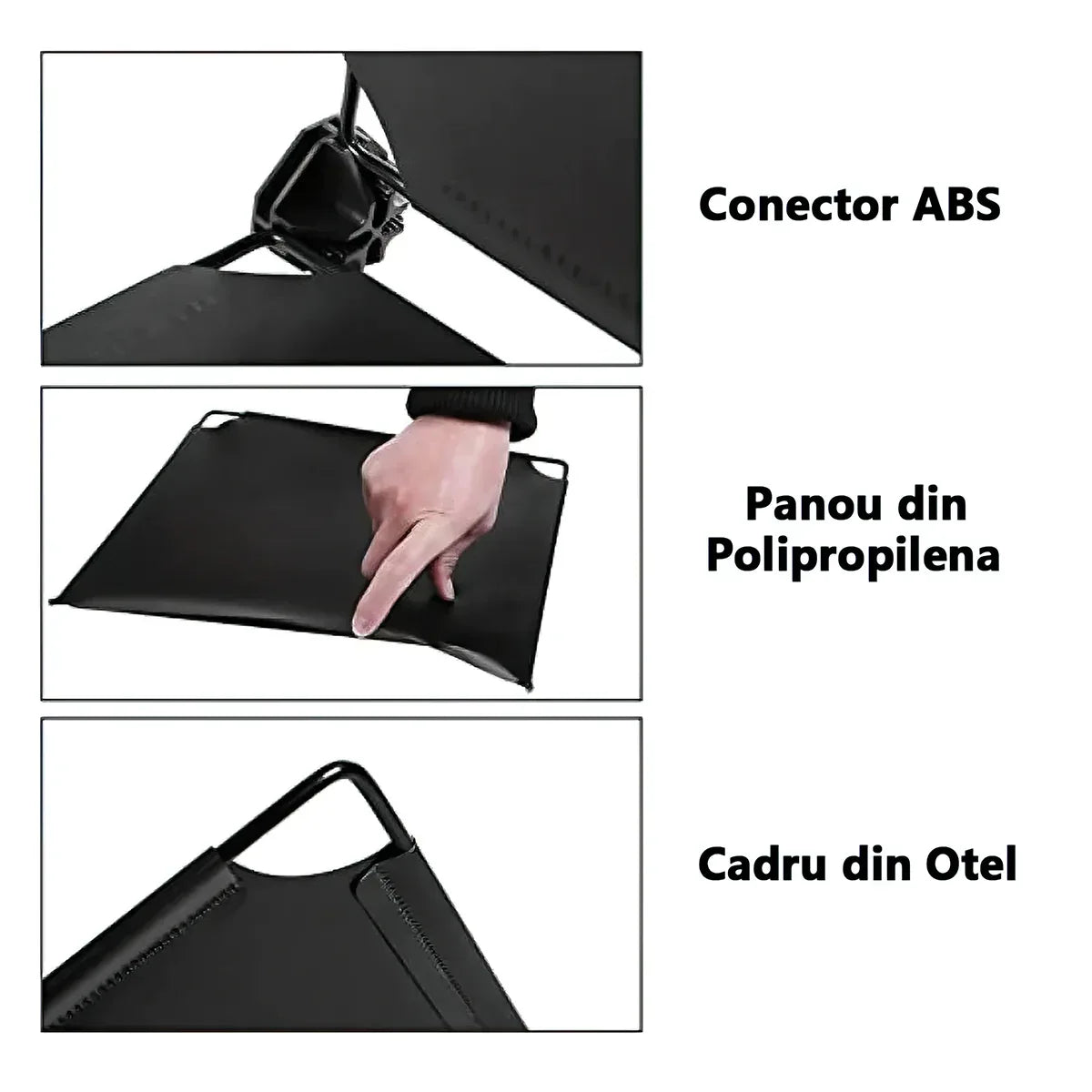 Dulap Modular, 12 usi, Naimeed D2672N, Negru/Crem - 221.ro