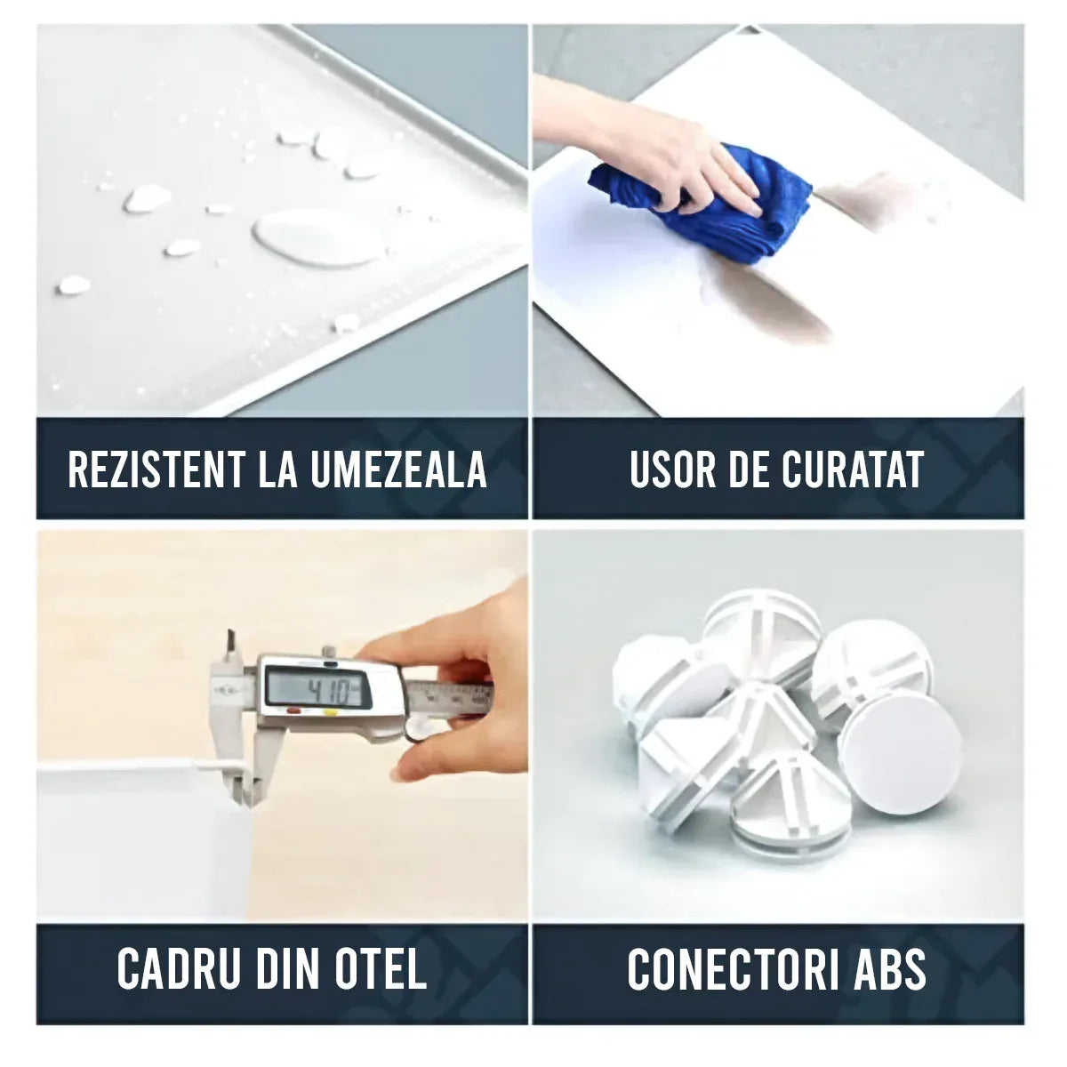 Dulap modular din plastic cu schelet metalic, D3196, Blue - 221.ro