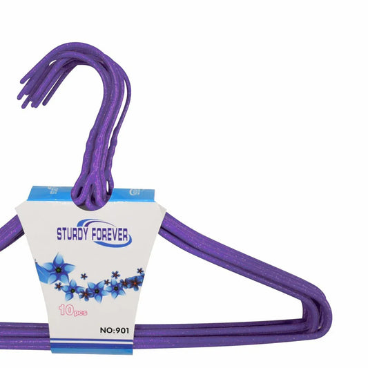 Set 10 umerase, haine copii, Naimeed D5542, invelis silicon, Mov, 29x19cm - 221.ro