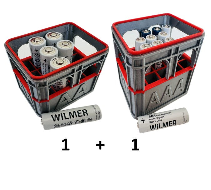 Organizator Baterii Combo AA+AAA - Printat 3D din PLA