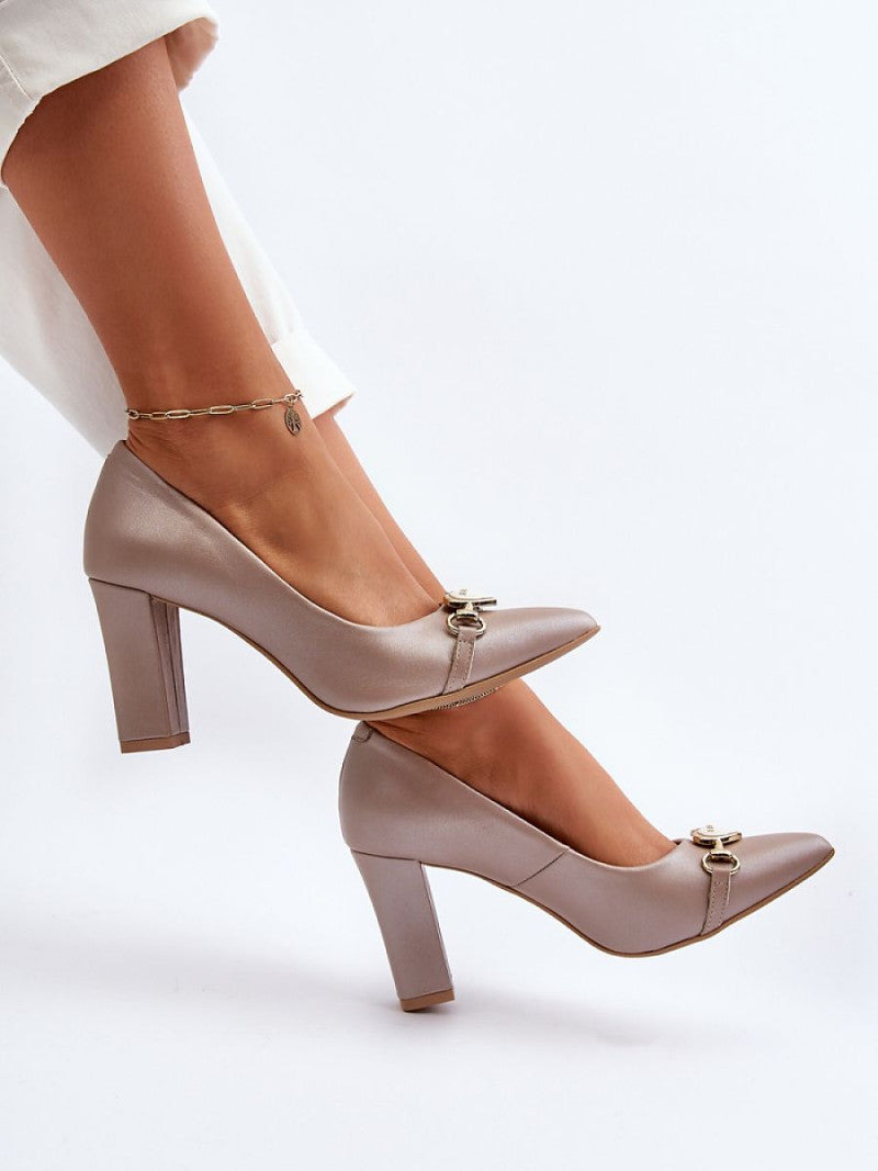 Pantofi dcu toc gros Step in style, Model 194664, Roz