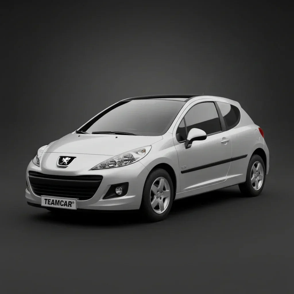 Covorase Tip Tavita Compatibile Peugeot 207 Hatchback (3 usi 2009-2012)-Red