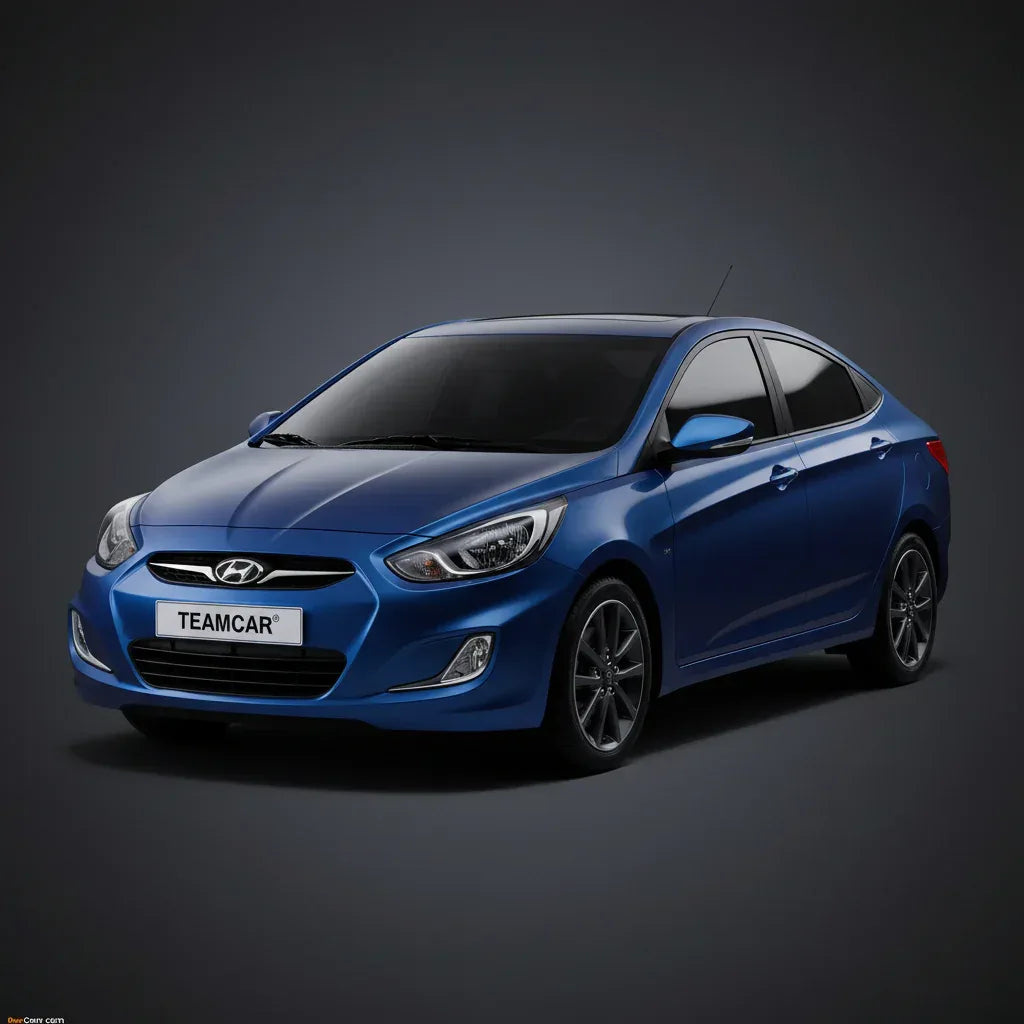 Covorase Auto Hyundai Accent IV (RB: 2010–2015) - Cauciuc Tip Tavita-Red