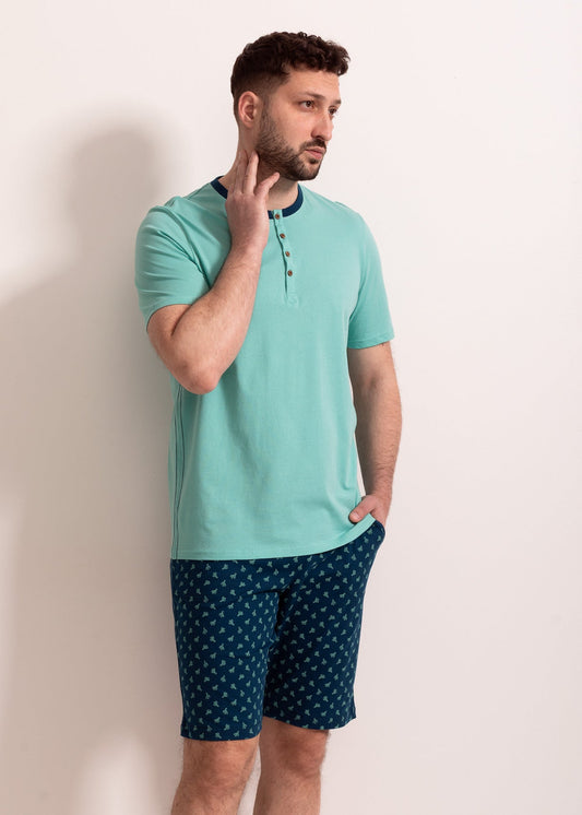 Pijama Bărbați Abel Bumbac TWIN