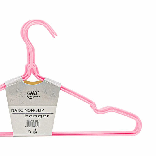 Set 10 umerase, haine copii, Naimeed D5543, invelis silicon, Roz, 29x17cm - 221.ro