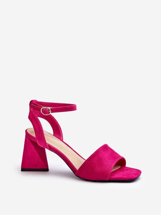 Sandale cu toc Step in style, Model 196237, Roz - material piele artificiala piele Footbed imitație de piele Înălţimea tocului 10 cm