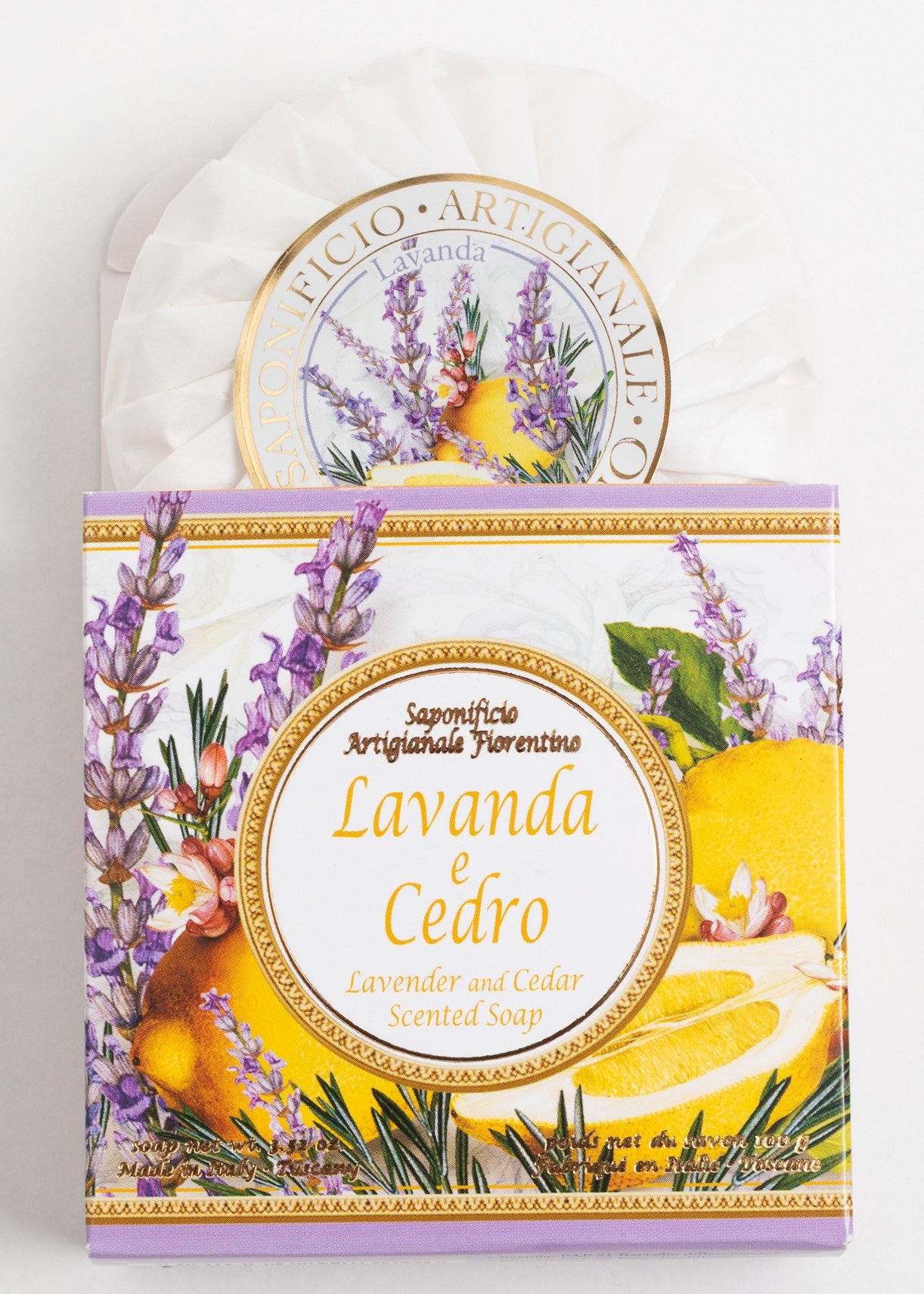 Săpun Natural Fiorentino Lavandă Și Cedru-Handmade