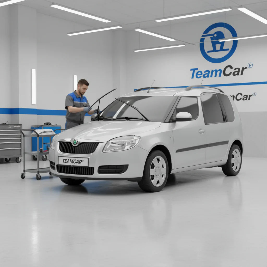 Ștergătoare Skoda Roomster Praktik 5J7 2007-2013 | Set Față și Spate Flat – TeamCar®