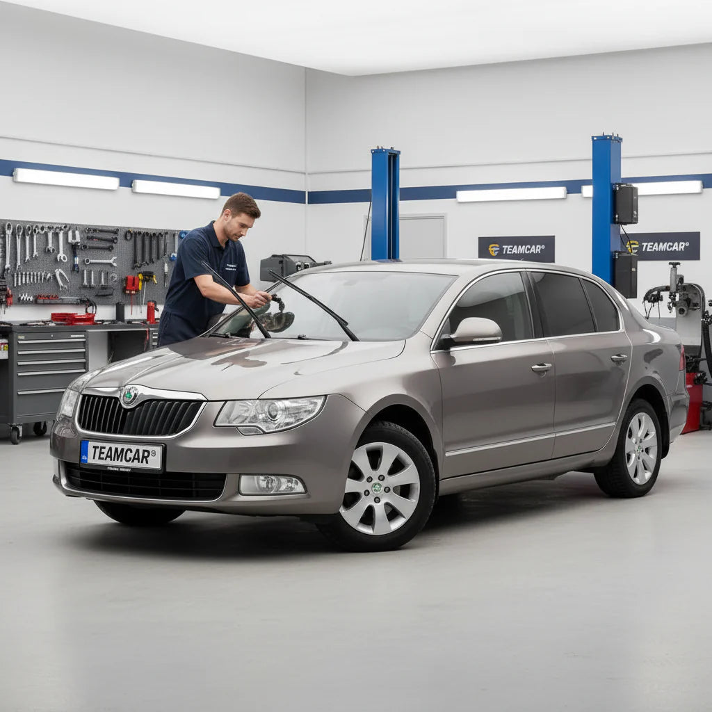 Ștergătoare Skoda Superb 3T4 2008-2015 | Set Față Flat – TeamCar®