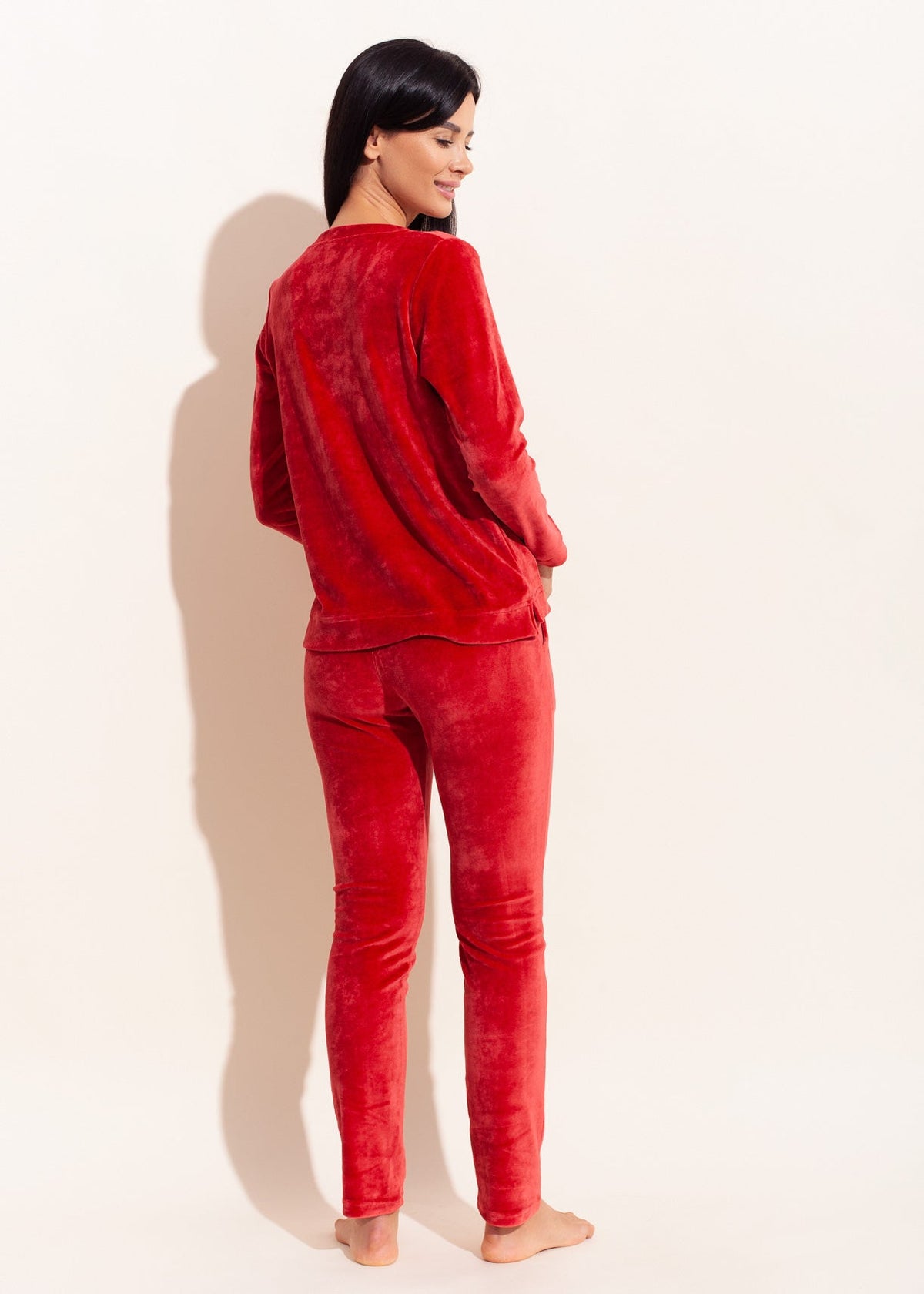 Set Damă Velvet Roșu