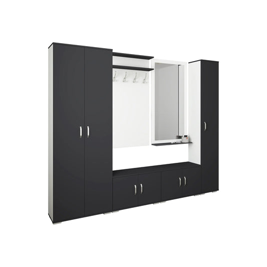 Set Hol haaus Como V2, Antracit/Alb, L 230 cm