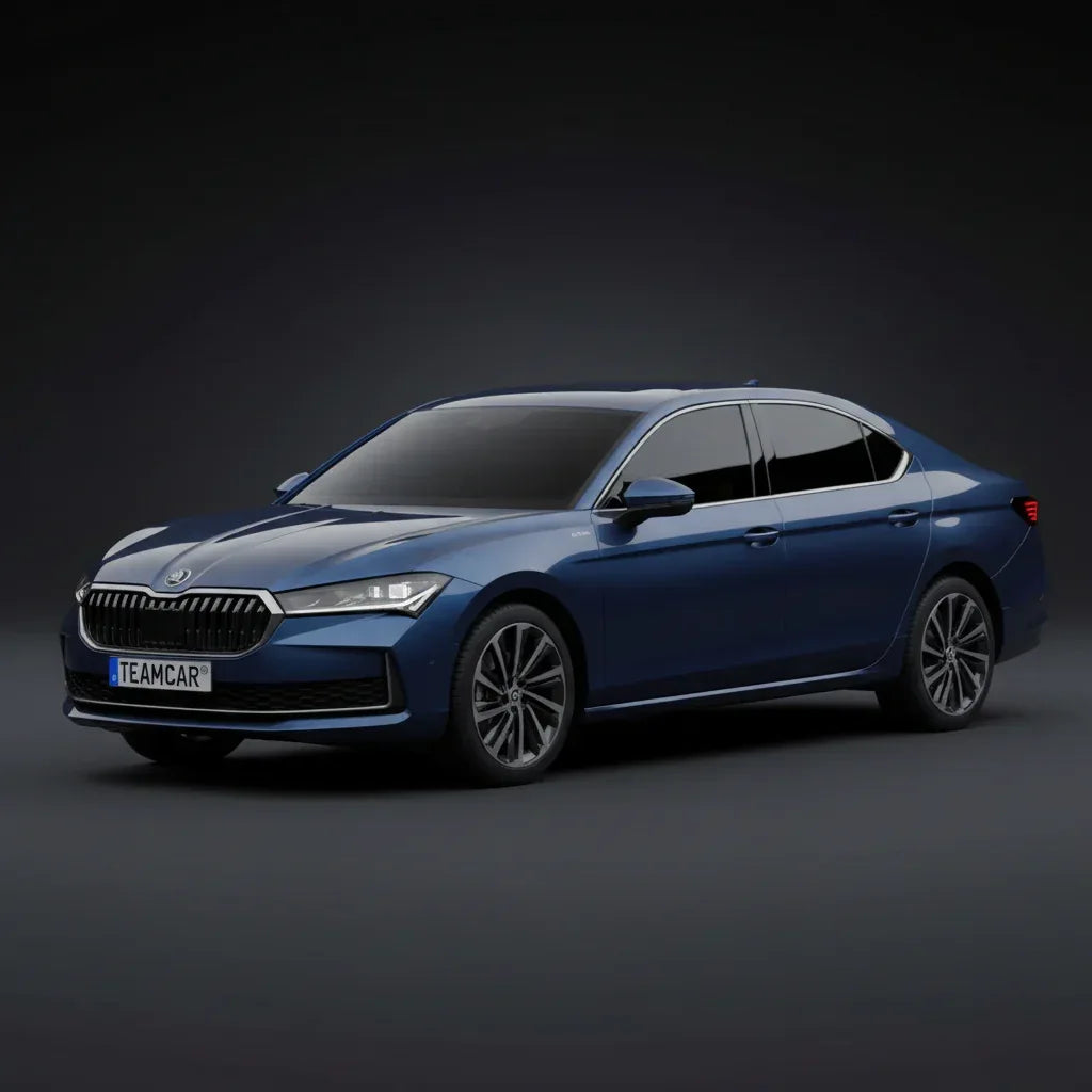 Covorășe cauciuc Skoda Superb IV 2024+ | Silver Edition – TeamCar®