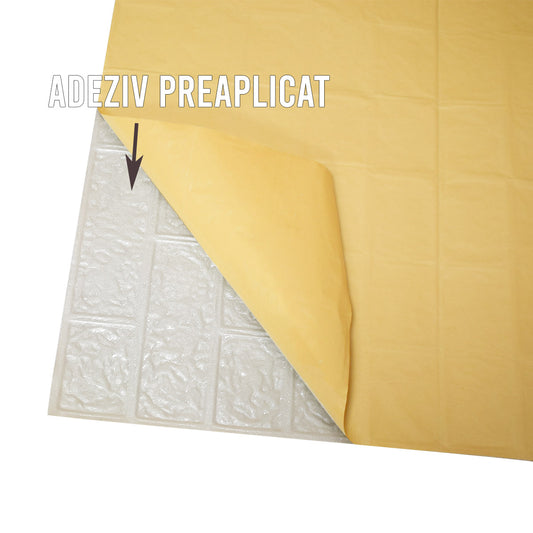 Tapet 3D Autoadeziv, design modern, rezistent la umezeala, usor de curatat, 70x70cm, Naimeed D4710, Negru