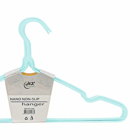 Set 10 umerase, haine copii, Naimeed D5543, invelis silicon, Turcoaz, 29x17cm - 221.ro