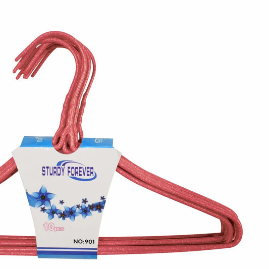 Set 10 umerase, haine copii, Naimeed D5542, invelis silicon, Rosu, 29x19cm - 221.ro