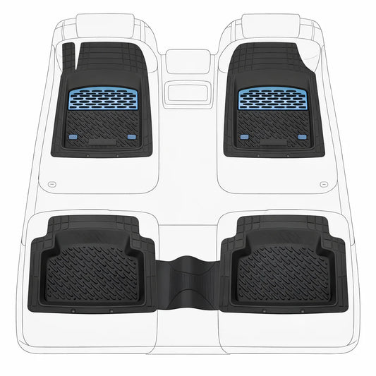 Covorașe Auto Tip Tăviță Compatibile Volkswagen Phaeton 2002–2007 - Blue