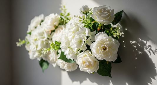 flori artificiale - 7 Aranjamente Florale de Perete Atemporale pe Care Nu le Vei Regreta