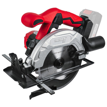 Raider R20 Fierastrau circular de mana 20V Ø165x20mm SOLO RDP-KCS20