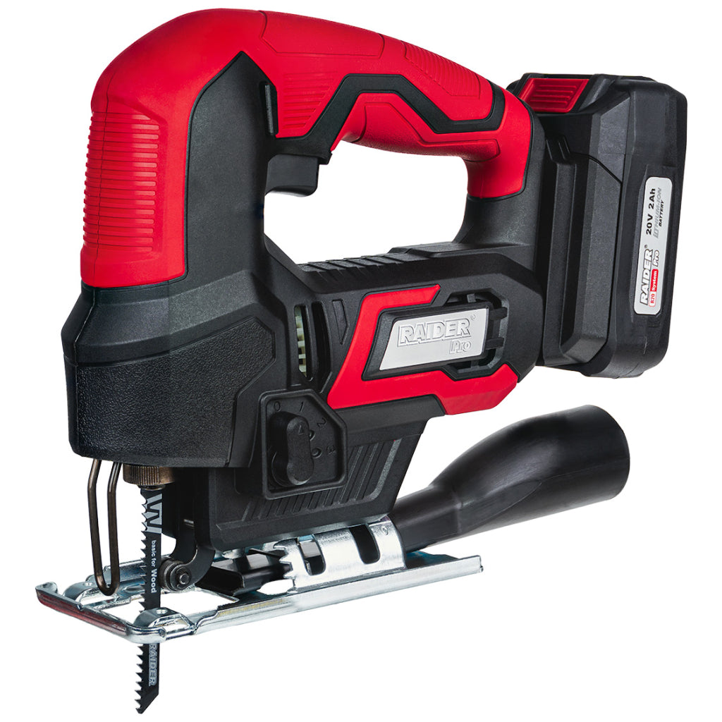 Raider R20 Fierastrau pendular prindere rapida 80mm 2Ah RDP-KJS20