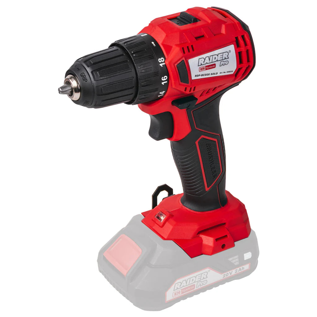 Raider R20 Masina de gaurit si insurubat 20V, SOLO, 35Nm, 10mm, RDP-BCD20