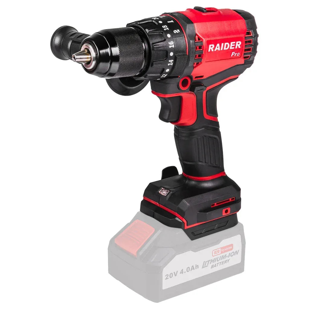 Raider R20 Masina de gaurit cu percutie 20V SOLO 60Nm RDP-YBID20 - 221.ro