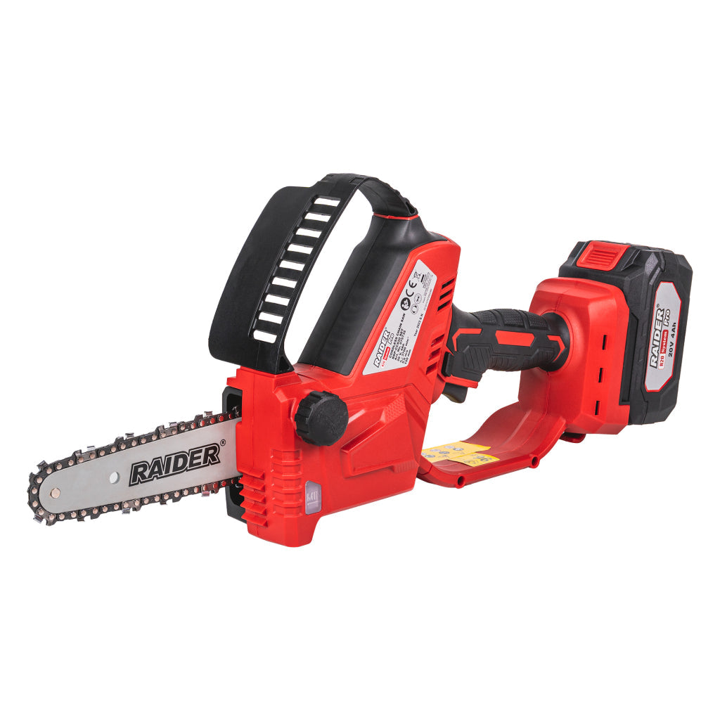 Raider R20 Fierastrau de gradina cu lant si lama 20V 150mm 4Ah RDP-CCS20